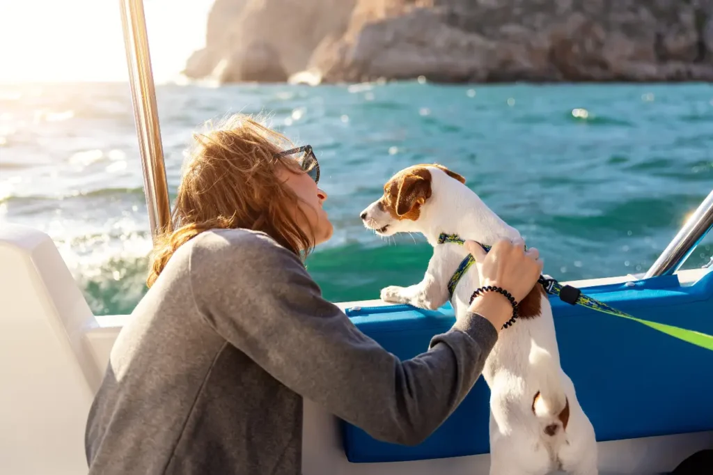 sailing with a dog