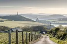 The lane and views leading to the property