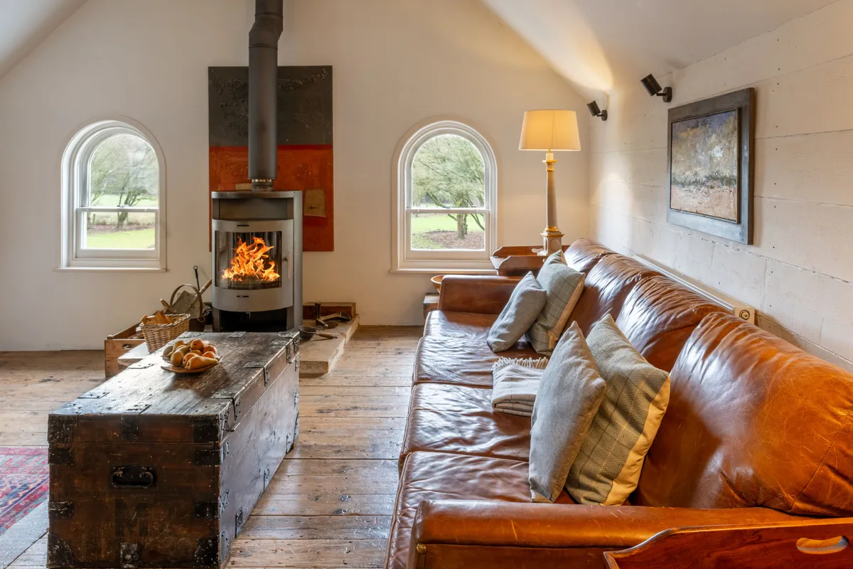 Belchamp Hall Mill, Belchamp Water: Cosy up beside the wood burning stove